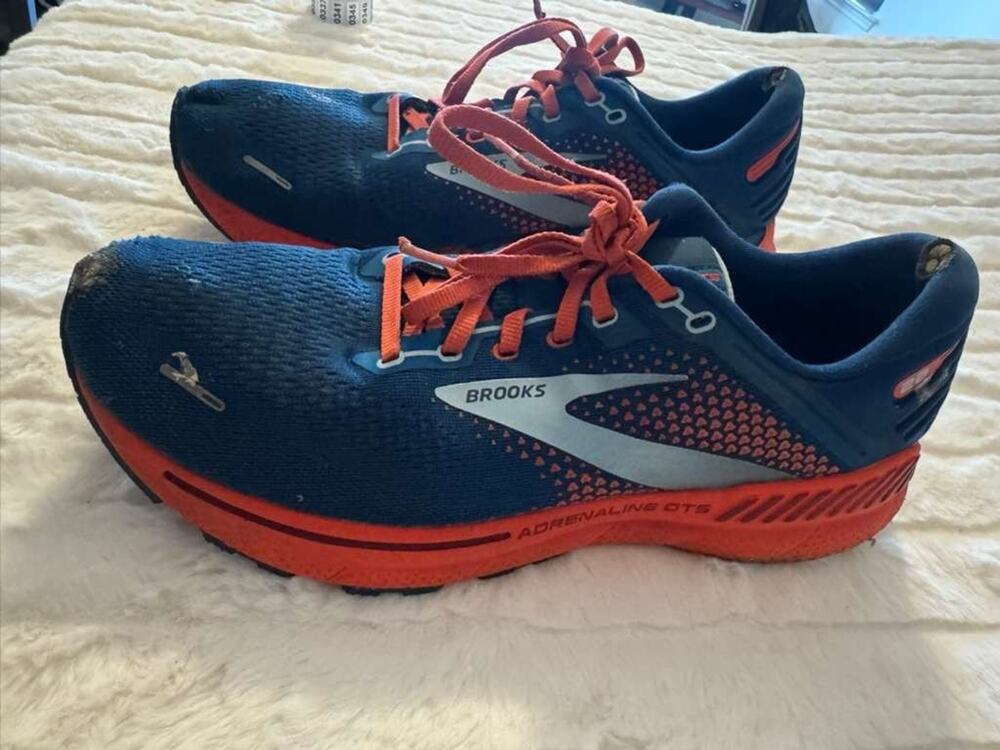 Brooks Adrenaline GTS 22 Men's Running Shoes Blue Orange Size 11